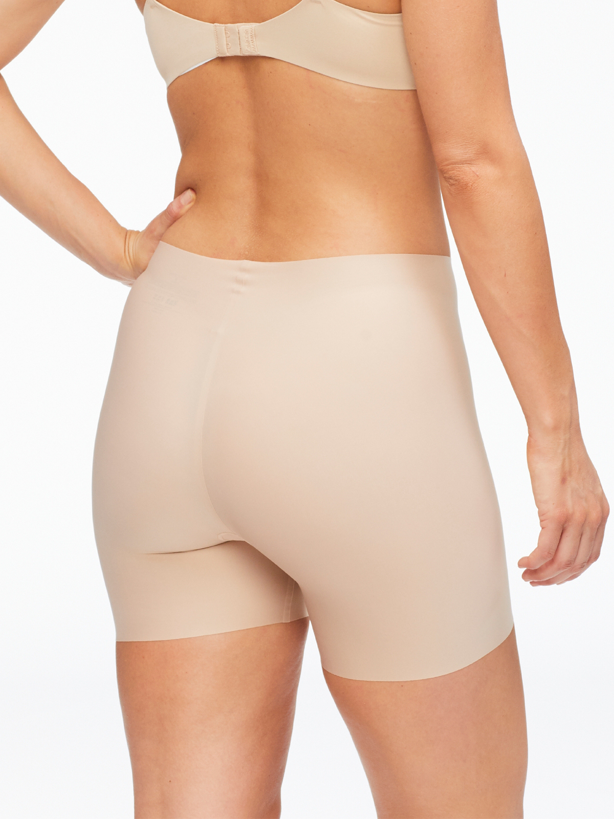 Back view of Body Light Waisted Shaper Short with breathable, quick-dry fabric and deodorising properties for all-day freshness.