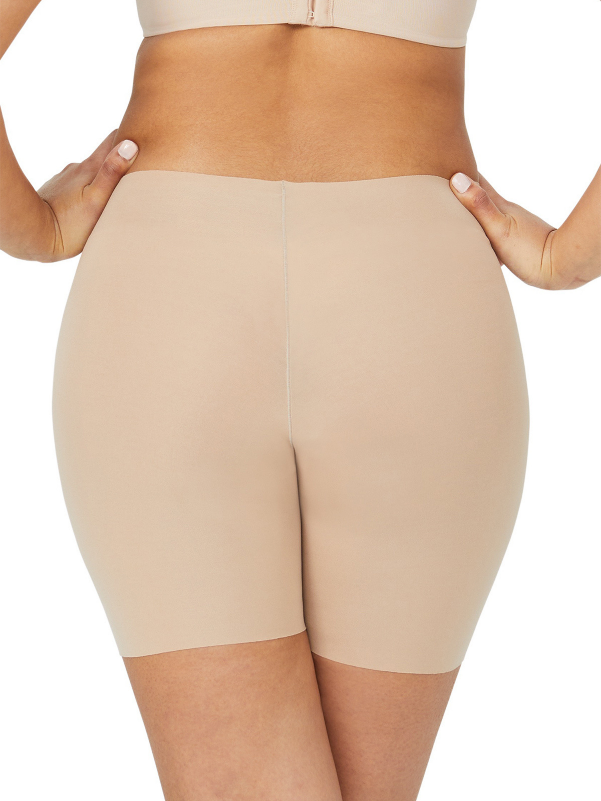 Back view of Nancy Ganz Body Smart waisted short with smooth free-cut fabric, breathable modal yarn, and deodorising Lycra for all-day comfort and no visible panty lines.