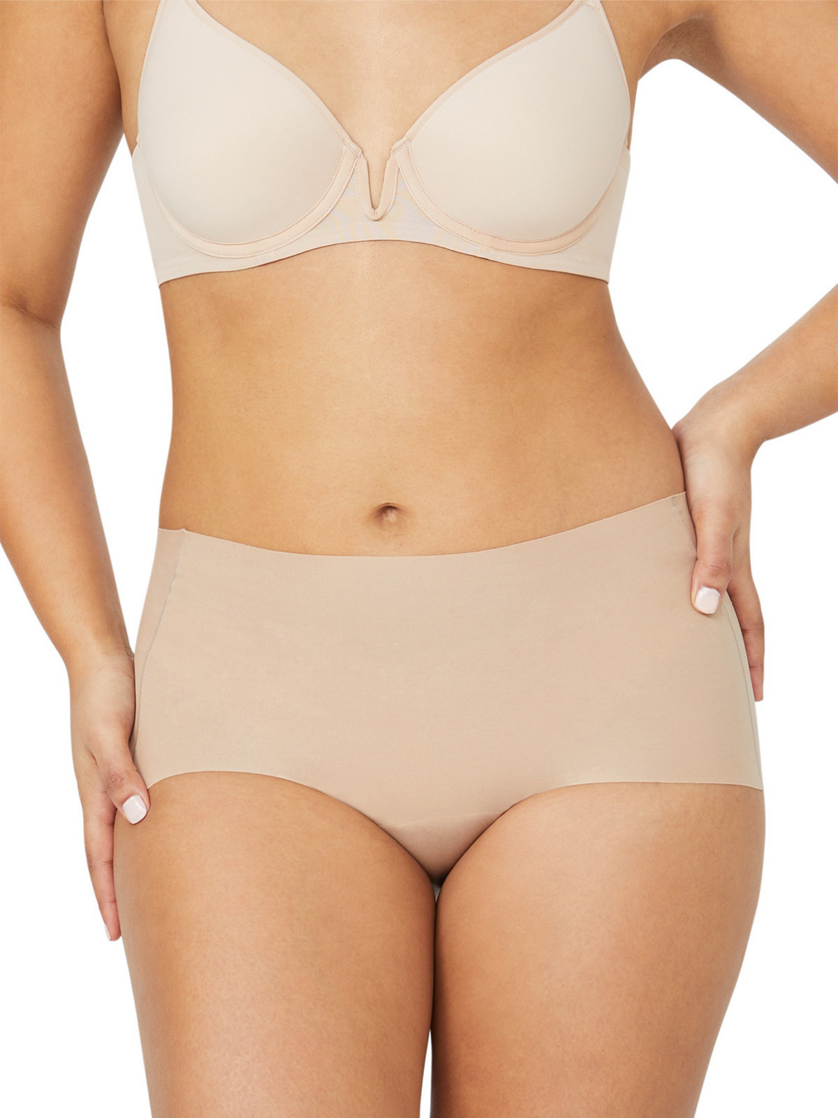 Body Smart Waisted Brief in Beige by Nancy Ganz