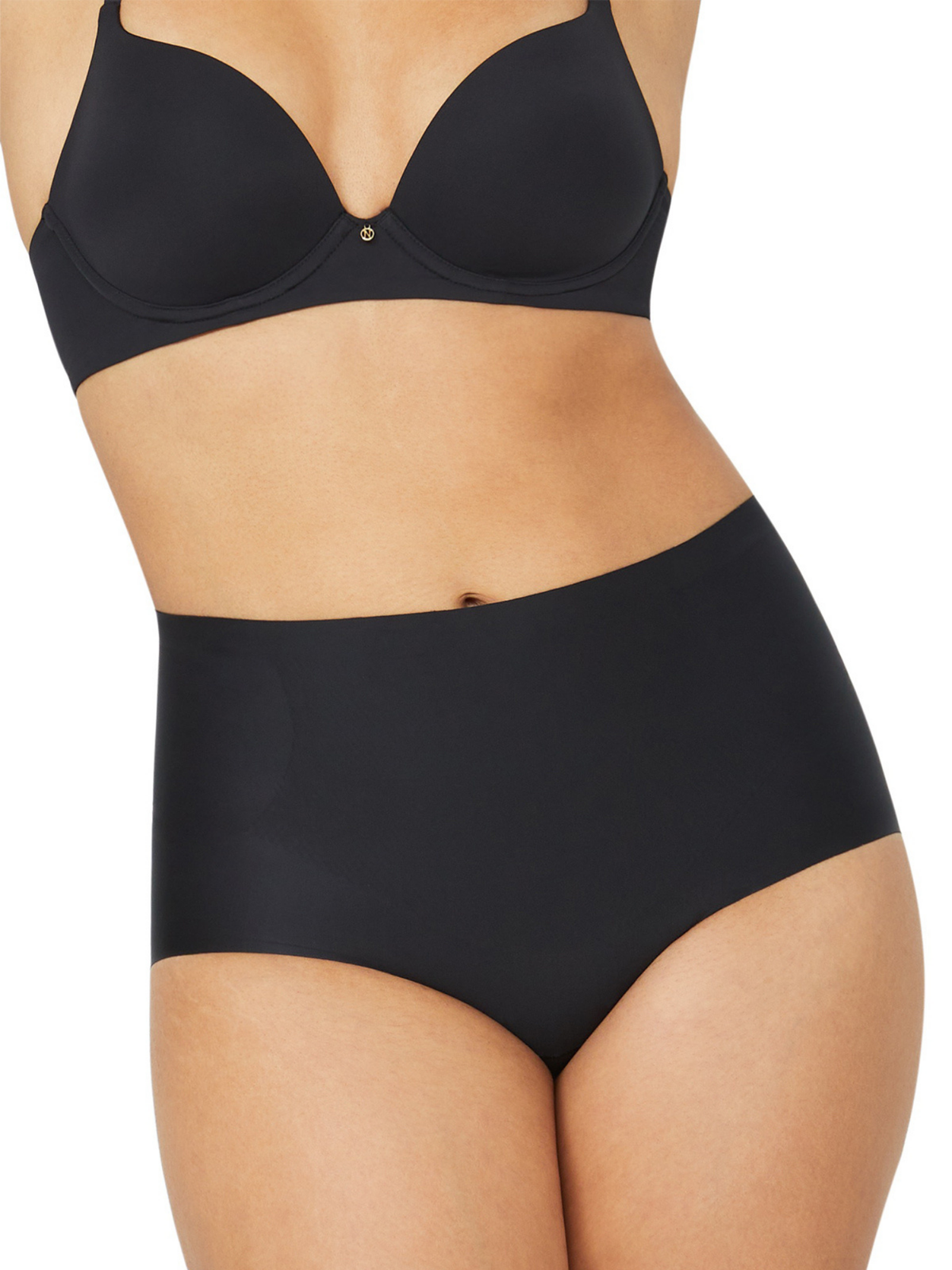 No Vpl Waisted Brief in Black by Nancy Ganz