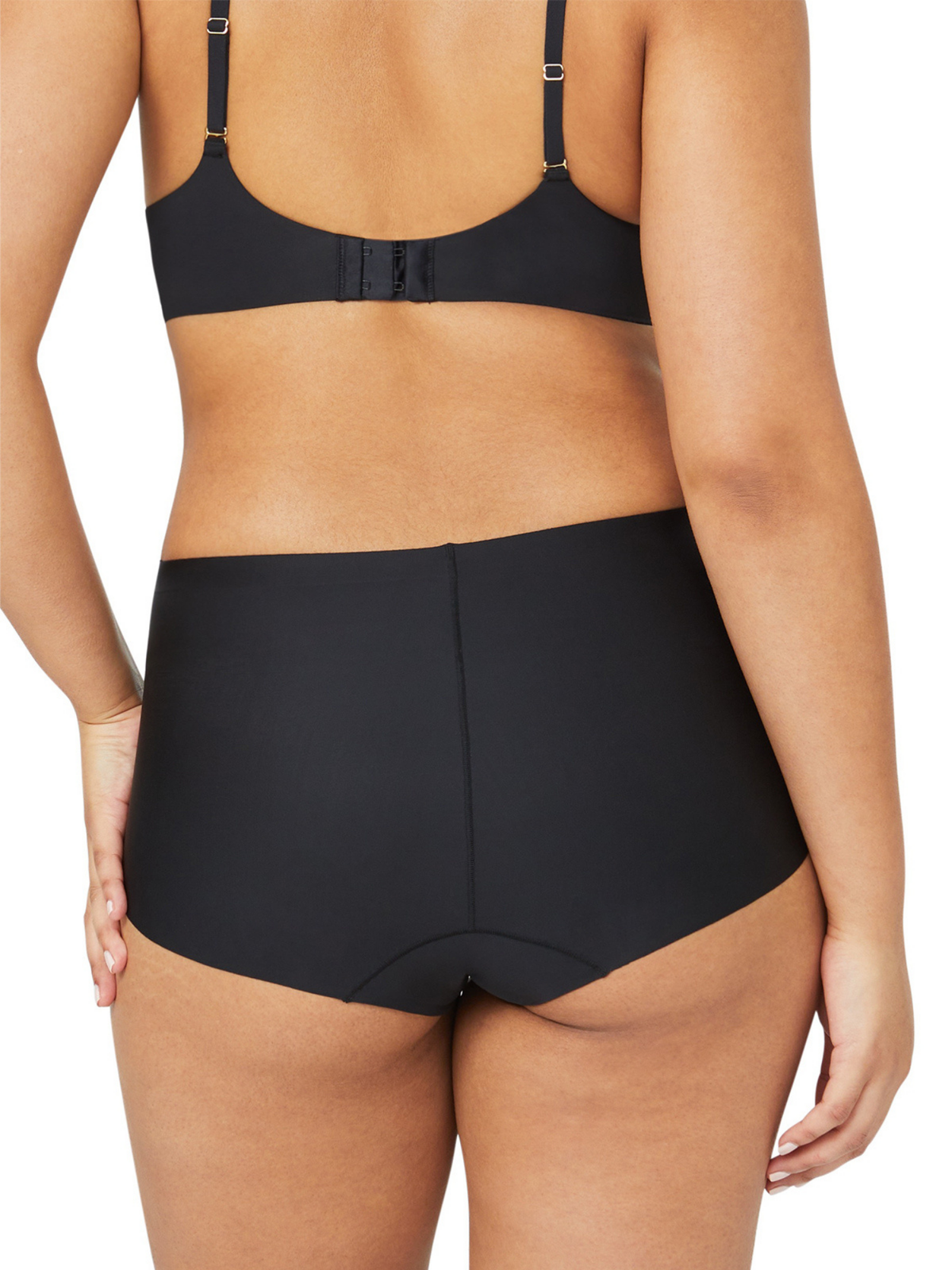 Back profile of No VPL Waisted Brief providing a smooth, seamless transition from garment to body for all-day wear.
