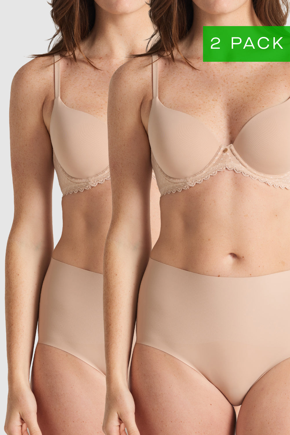 Nancy Ganz Revive Smooth Waisted Brief in Warm Taupe, sleek seamless shaping brief with comfortable everyday fit