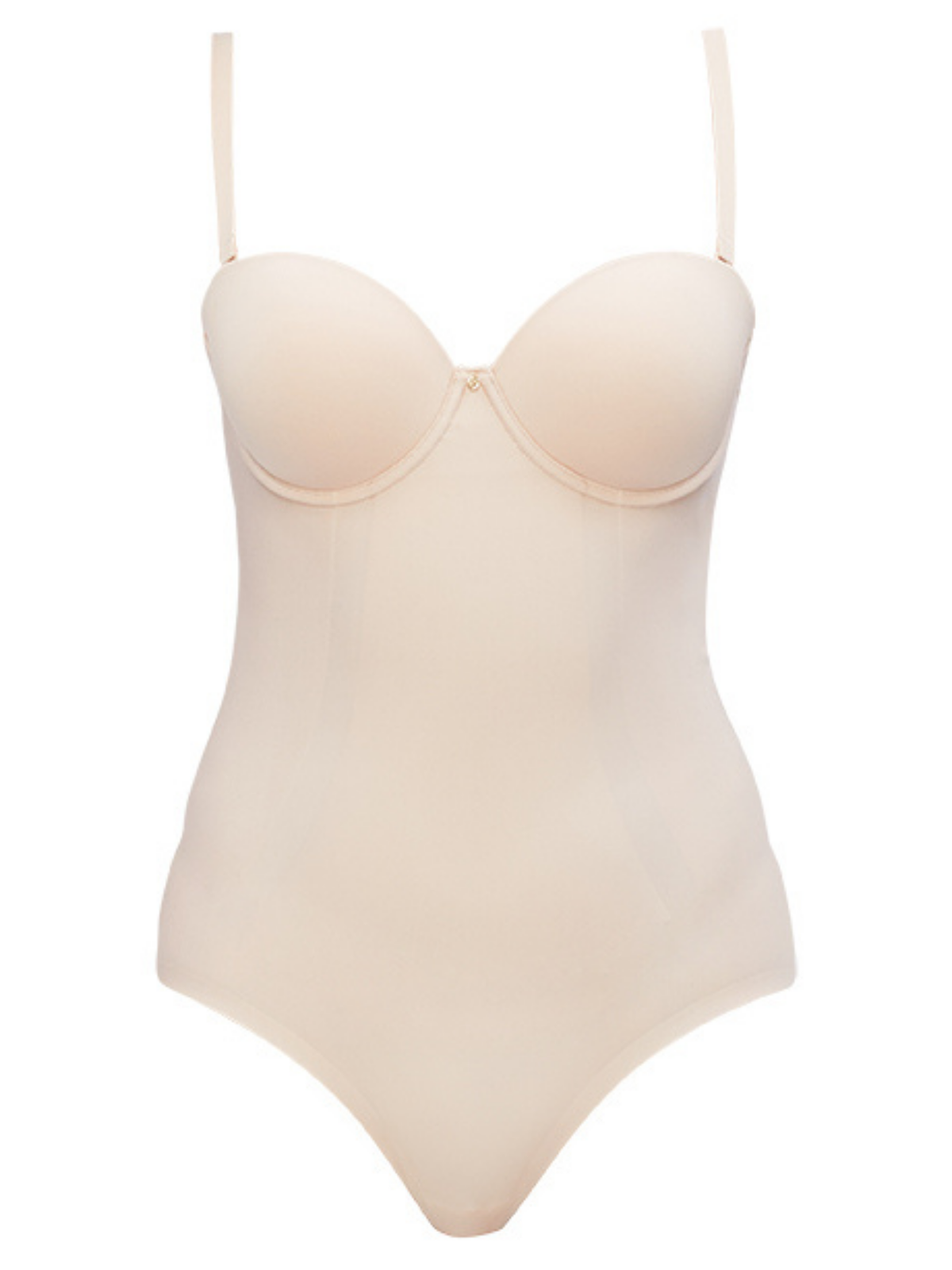 Close-up of bonded waist panel and silicone-free nano elastic on Body Define Bodysuit for ultimate grip without pinching.