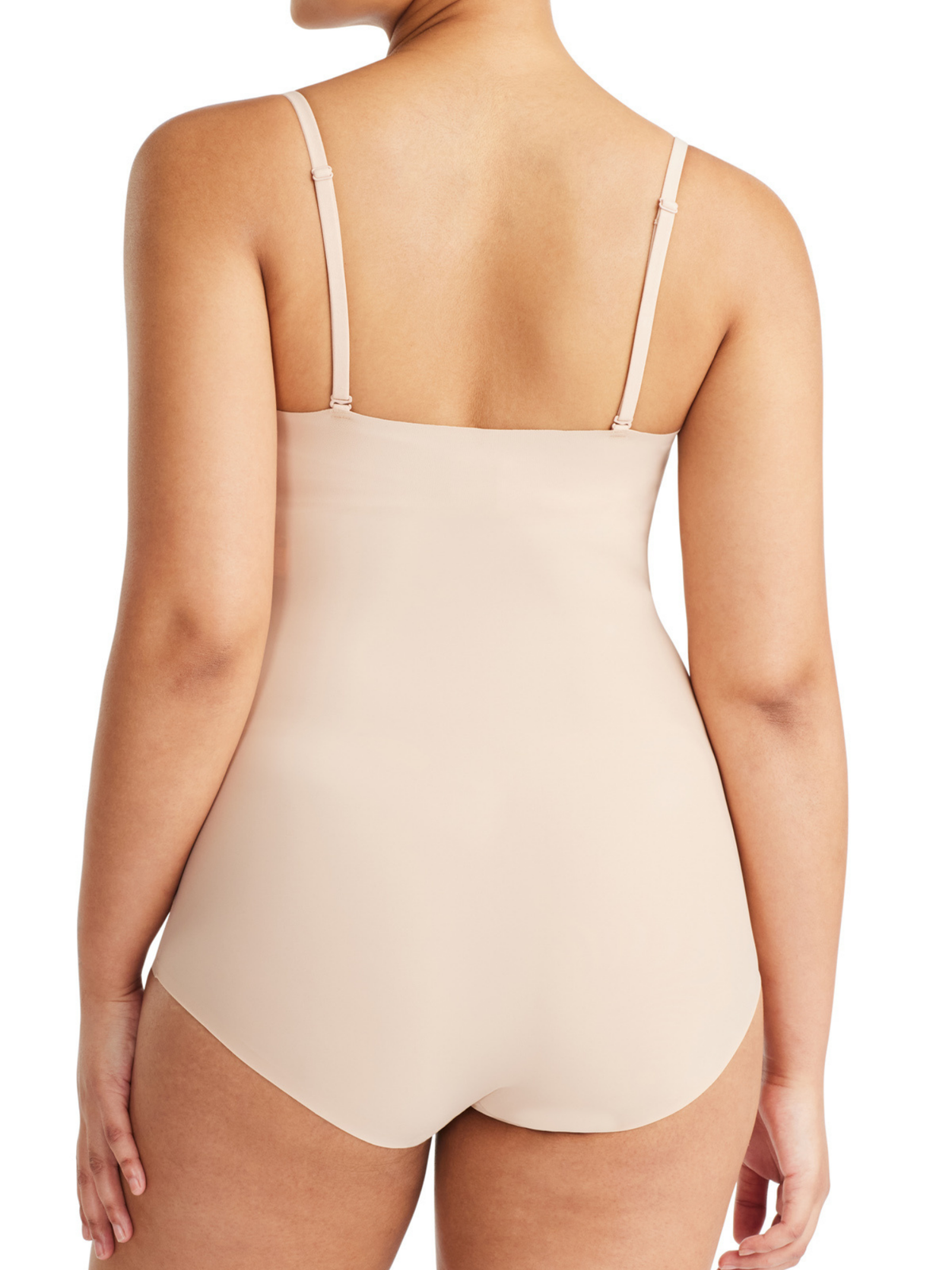 Back view of Revive Smooth UB Bodysuit with clean bonded finish and detachable adjustable straps for versatile wear.