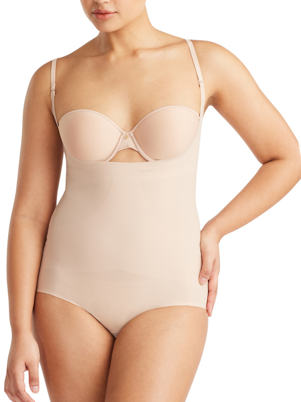 Revive Smooth Ub Bodysuit in Warm Taupe by Nancy Ganz