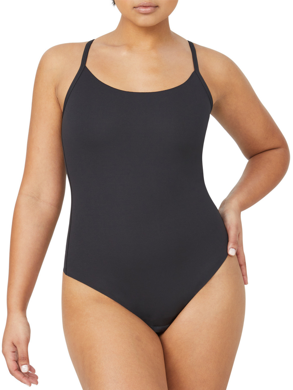 Body Smart Bodysuit in Black by Nancy Ganz