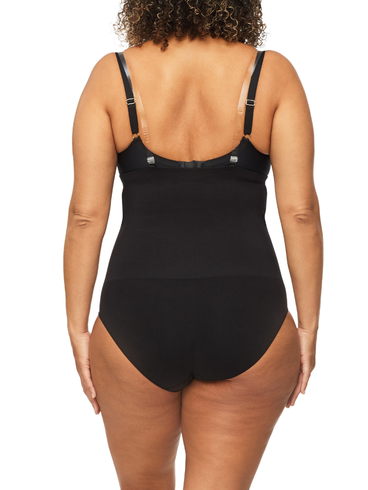 Back profile of Nancy Ganz Bamboo Essentials High Waisted Brief with smooth, tag-free finish and moisture-wicking bamboo fibers.