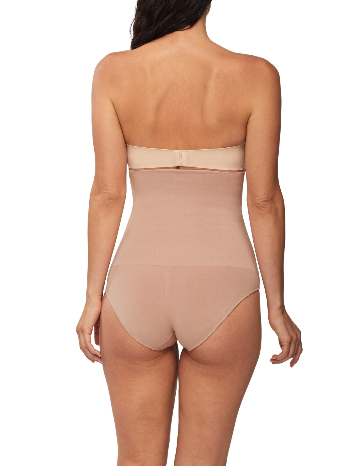 Back view of Nancy Ganz Bamboo Essentials High Waisted Brief highlighting smooth, seam-free design and natural bamboo fibers for comfort.