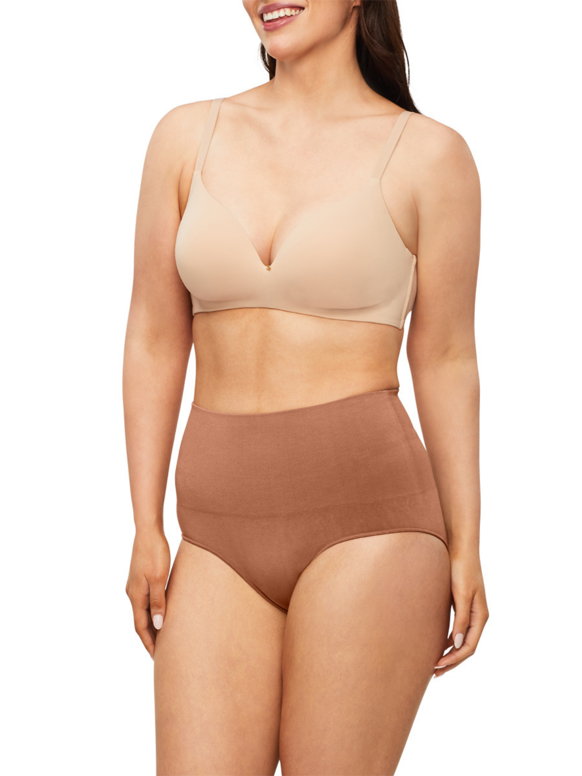 Bamboo Essentials Waisted Brief in Cocoa by Nancy Ganz