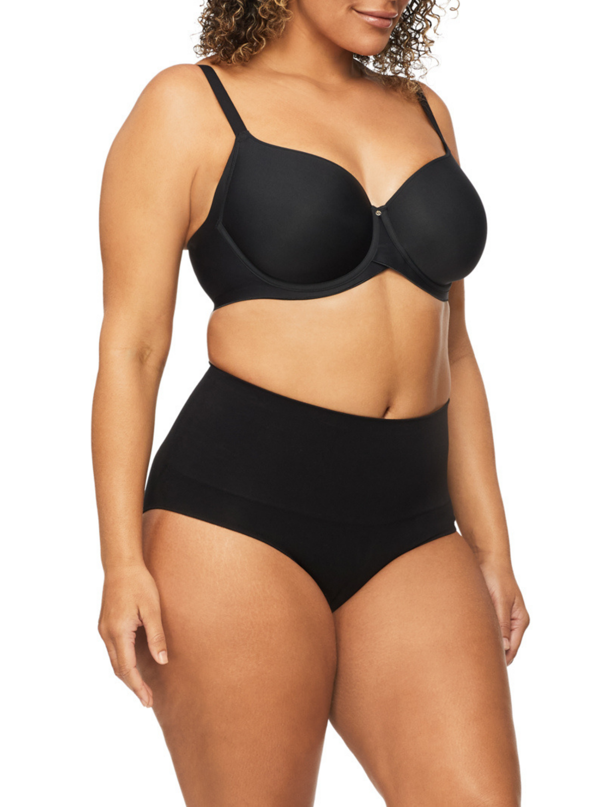 Bamboo Essentials Waisted Brief in Black by Nancy Ganz
