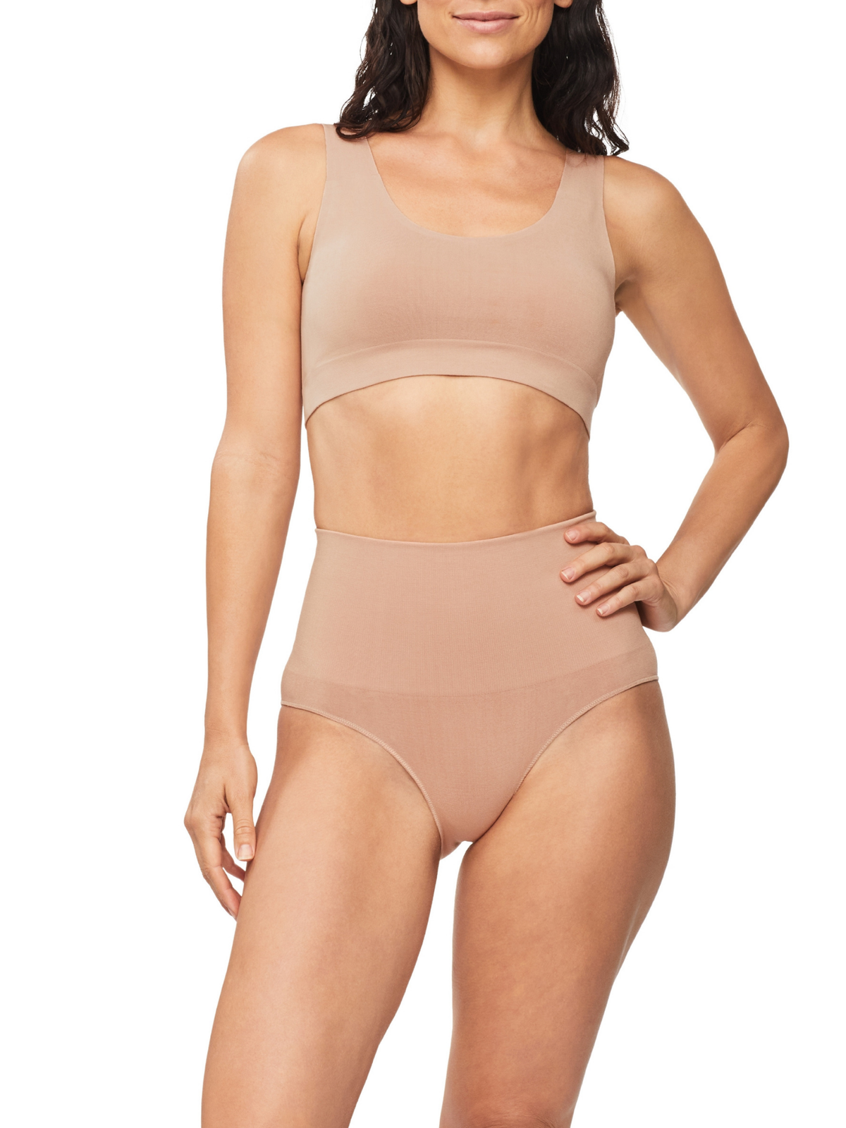 Bamboo Essentials Waisted Brief in Mahogany by Nancy Ganz