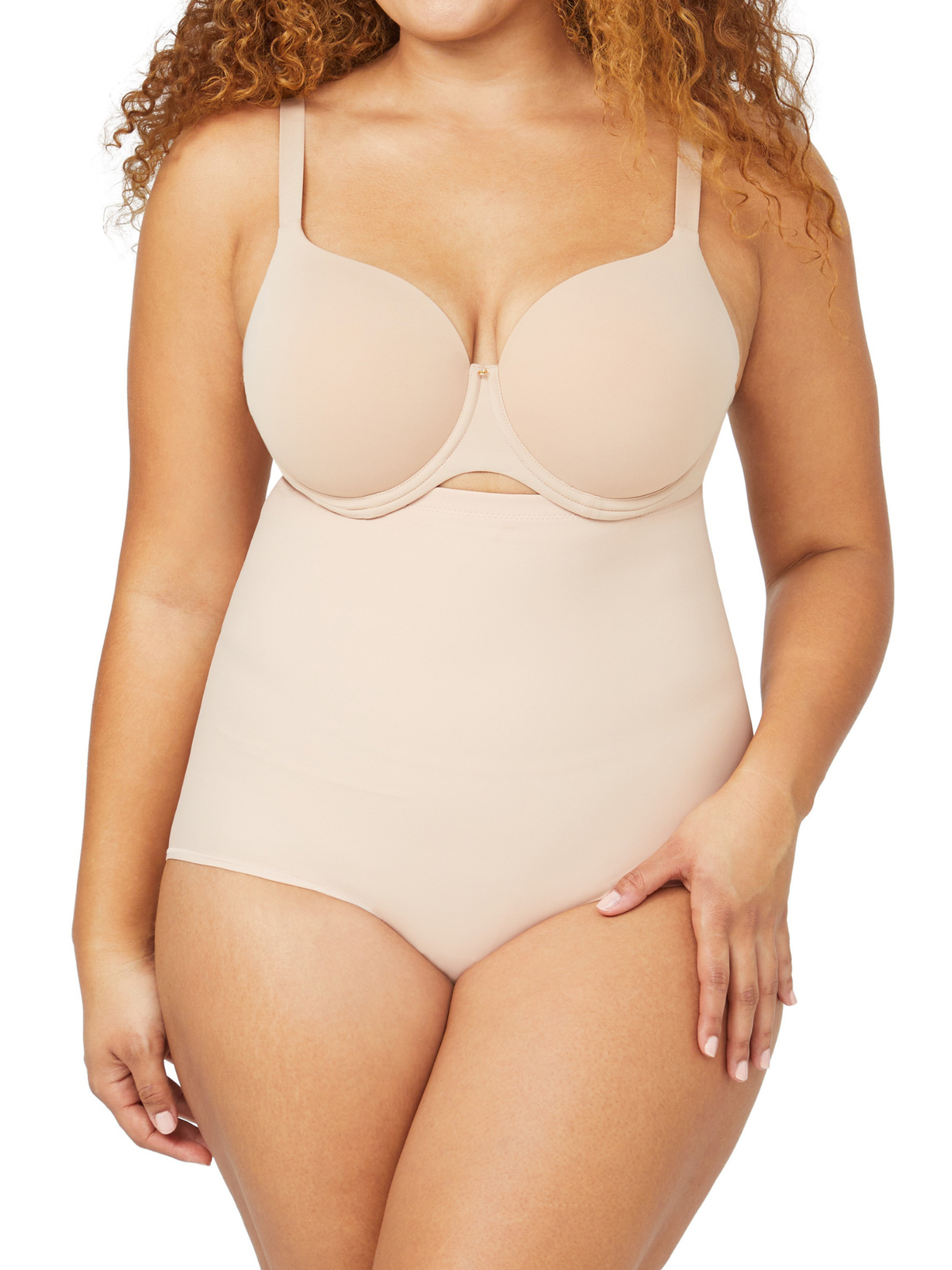 Body Sculpt High Waisted Brief in Cameo by Nancy Ganz