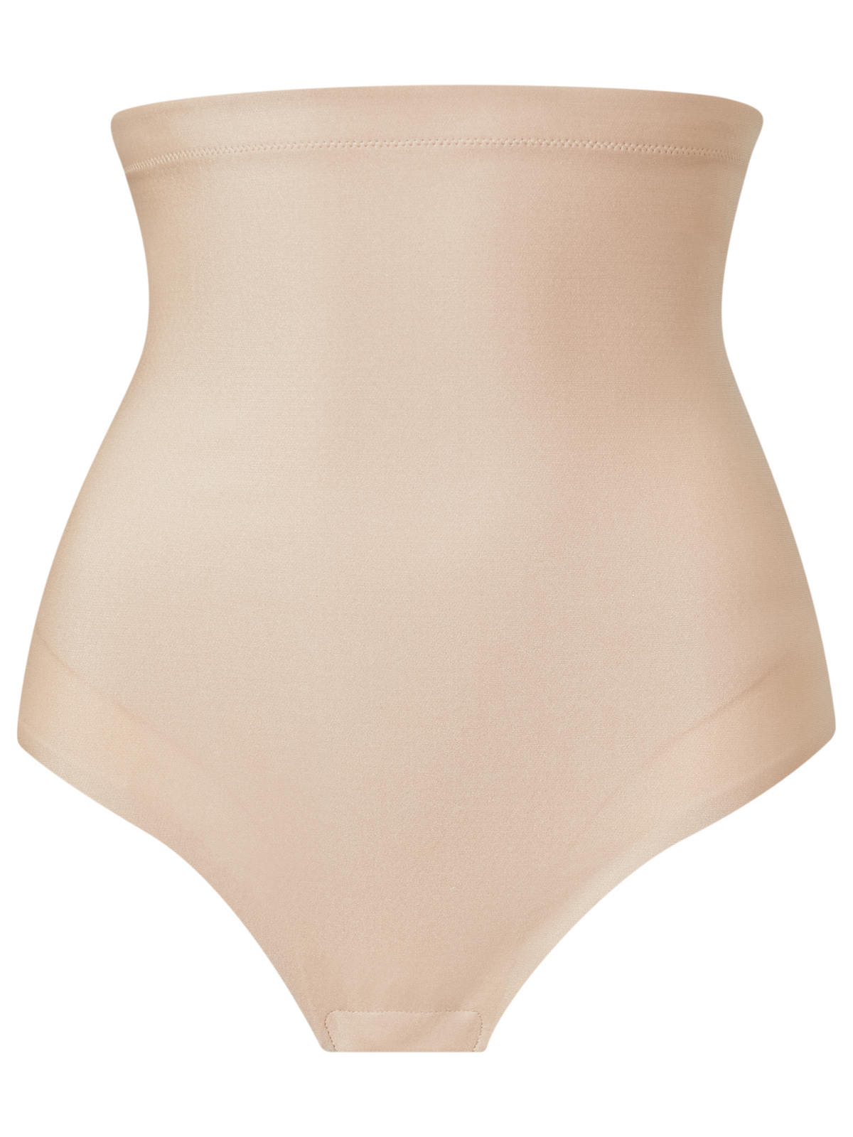Close-up of Nancy Ganz X-Factor Thong showcasing stretch compression fabric and bonded seams for smooth lines and invisible support under form-fitting outfits.