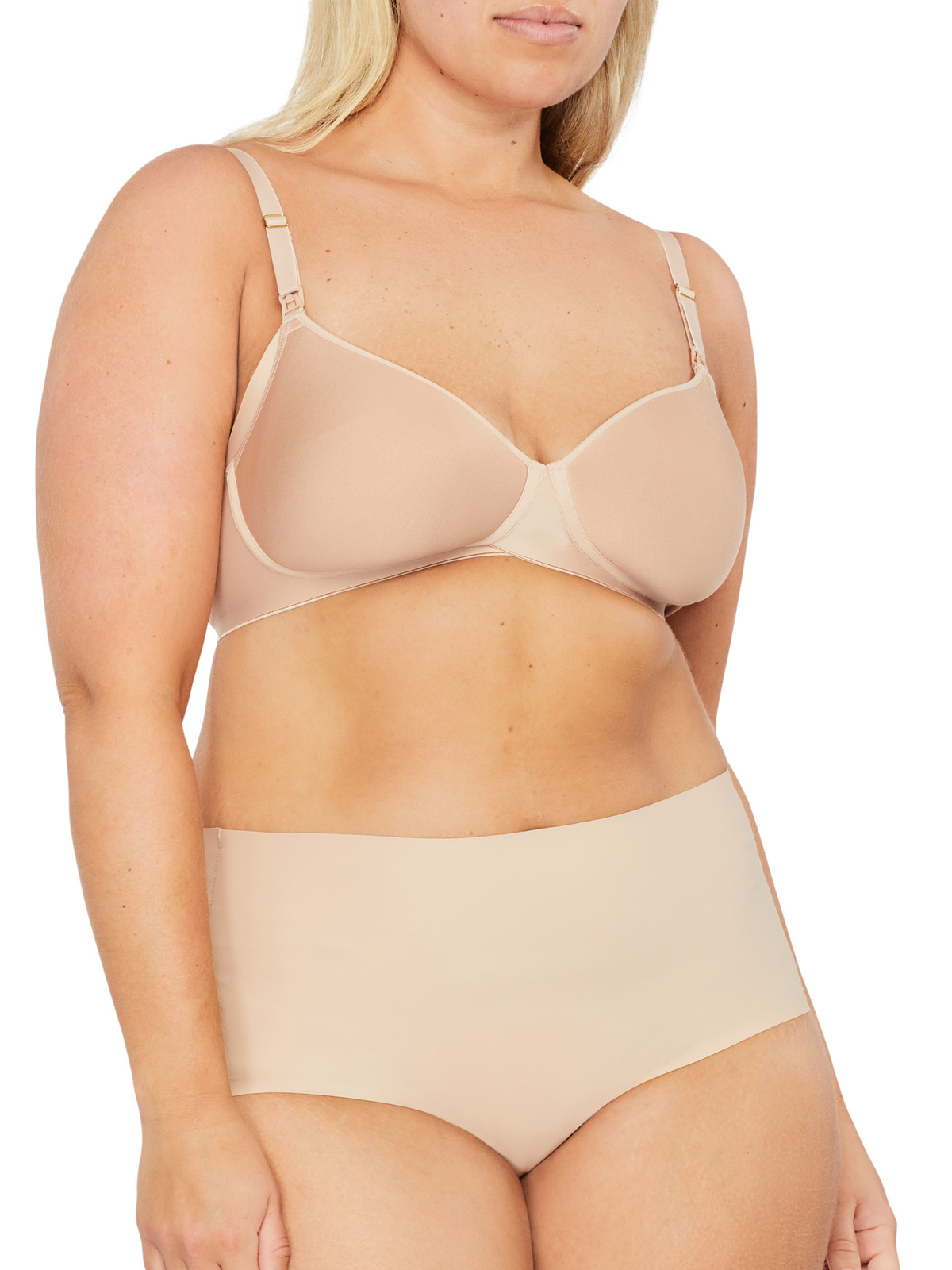 Revive Smooth Waisted Brief in Warm Taupe by Nancy Ganz