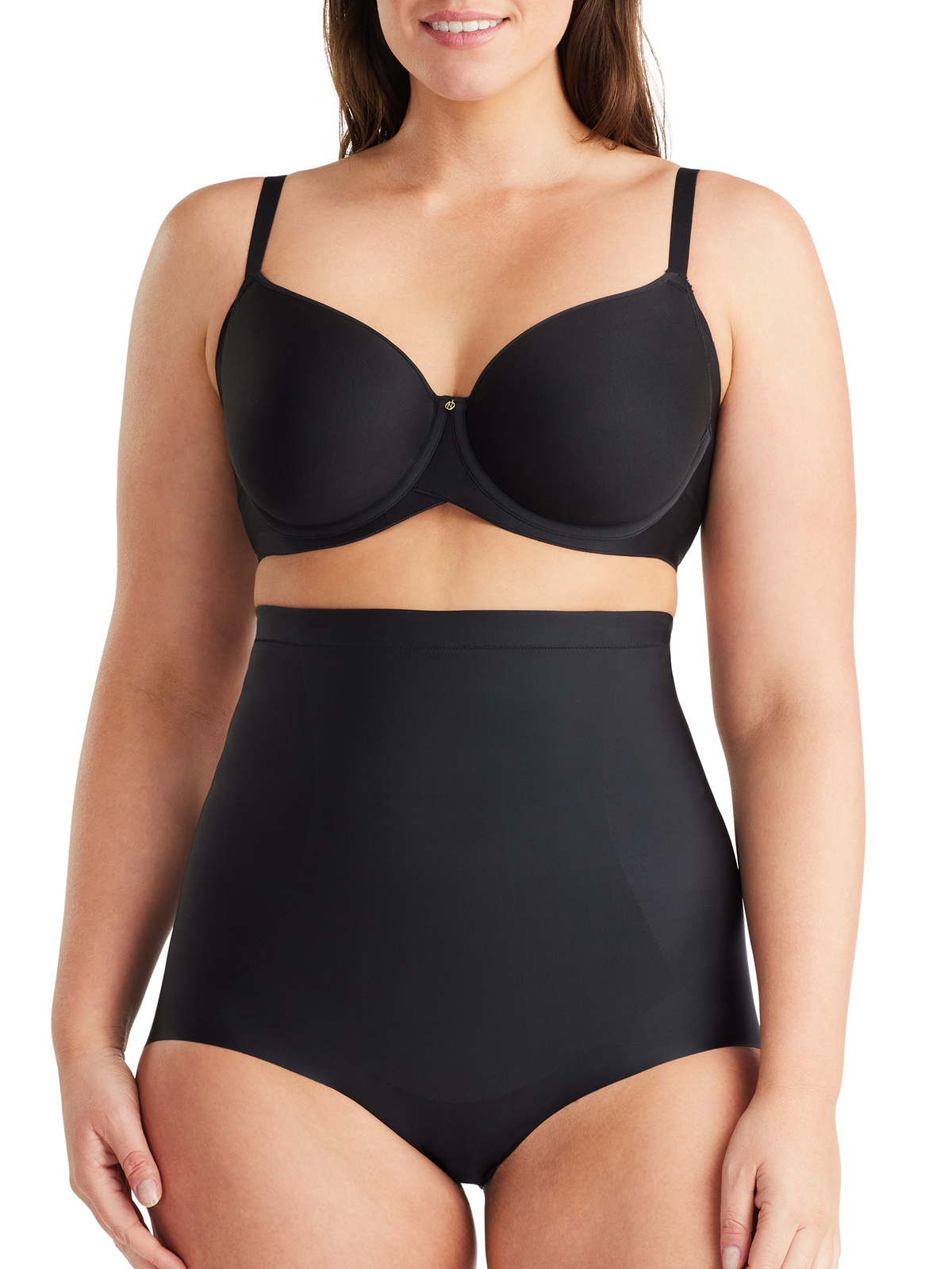 No VPL High Waisted Brief in Black by Nancy Ganz