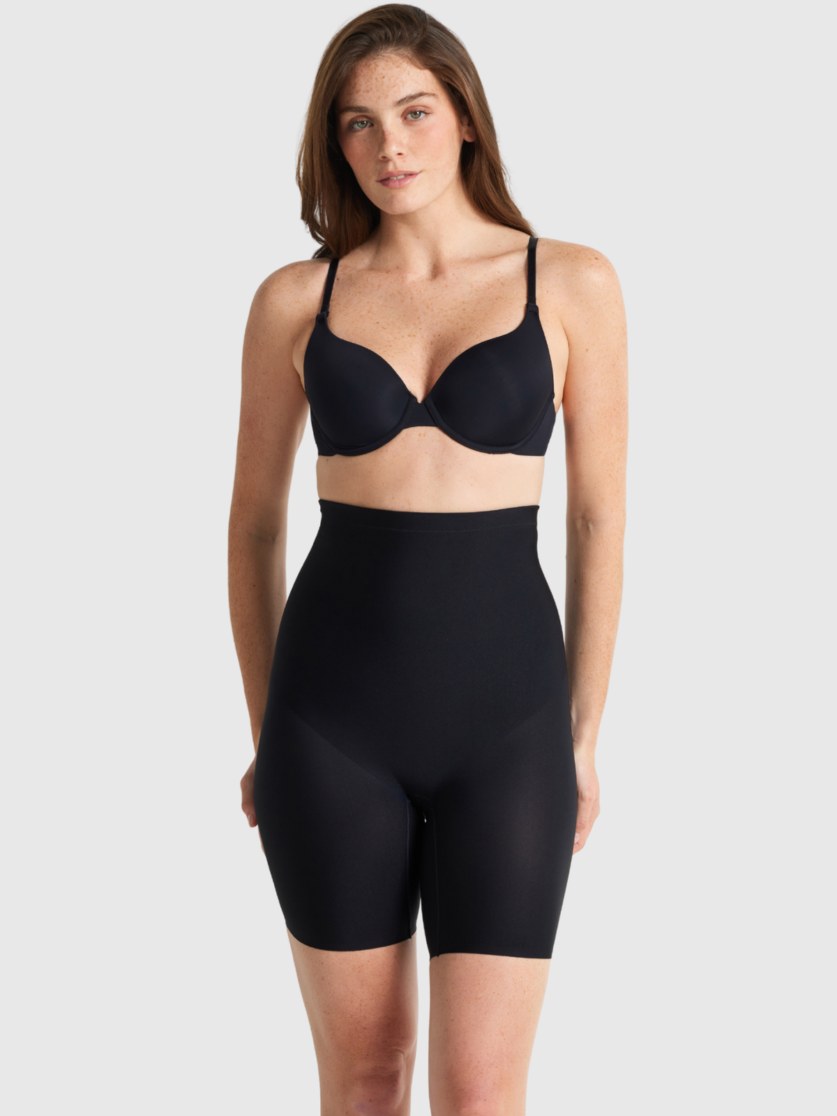 Nancy Ganz X-Factor High Waisted Thigh Shaper in Black