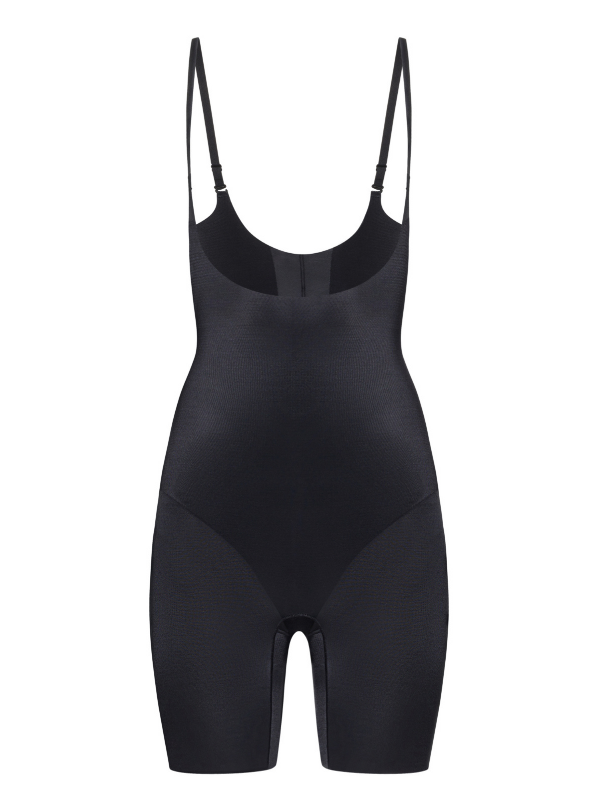 Close-up of Nancy Ganz Body Skiins Underbust Jumpsuit fabric, showing breathable zoned panels for cool and comfortable wear.