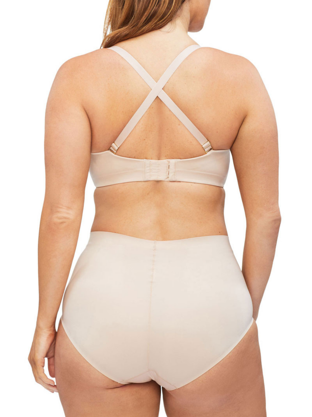 Nancy Ganz strapless bra with supportive structure, detachable straps, and versatile fit