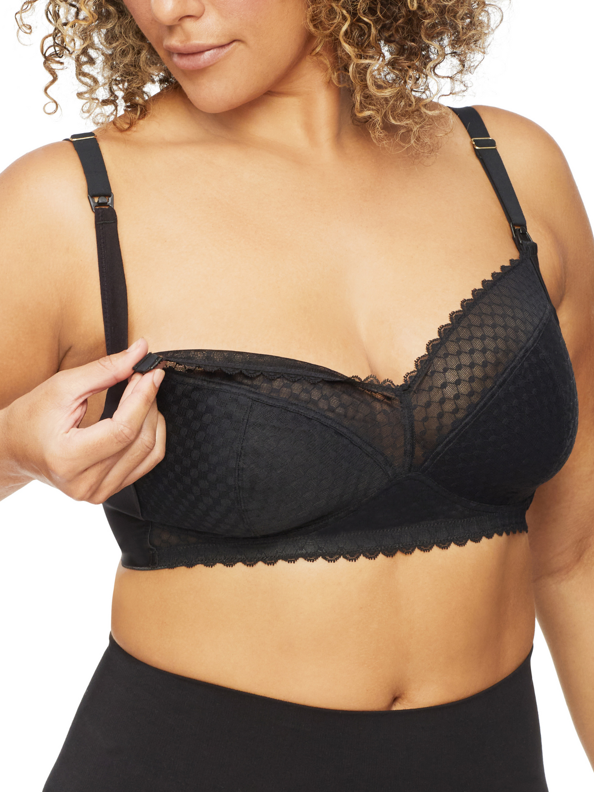 Eco-friendly Nancy Ganz Revive nursing bra with breathable cotton-lined cups for ultimate comfort
