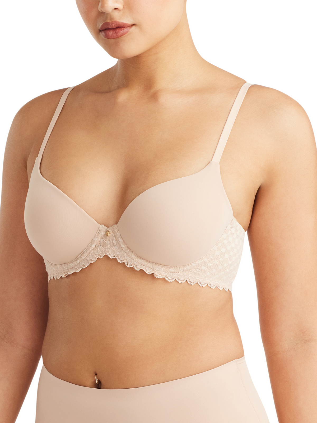 Revive Lace Contour Bra in Warm Taupe by Nancy Ganz