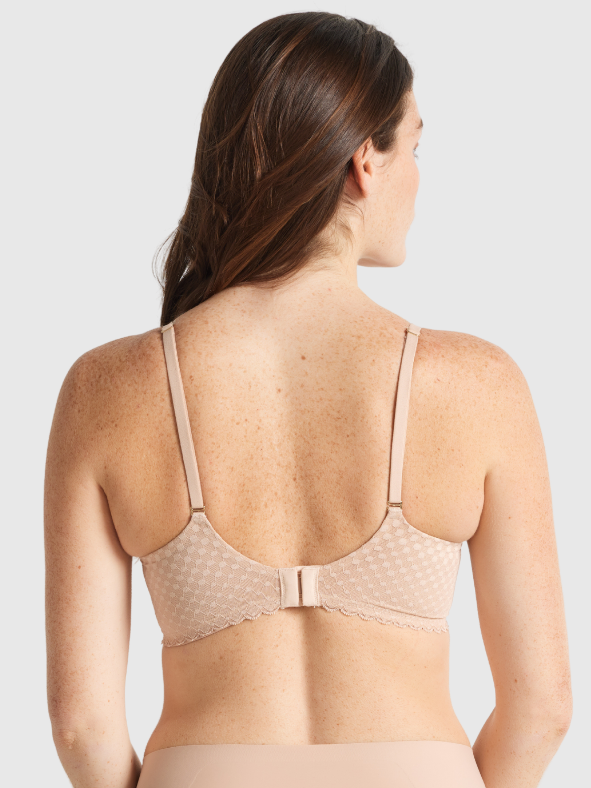 Nancy Ganz Revive Lace Contour Bra with sew-free comfort and soft textured adjustable straps