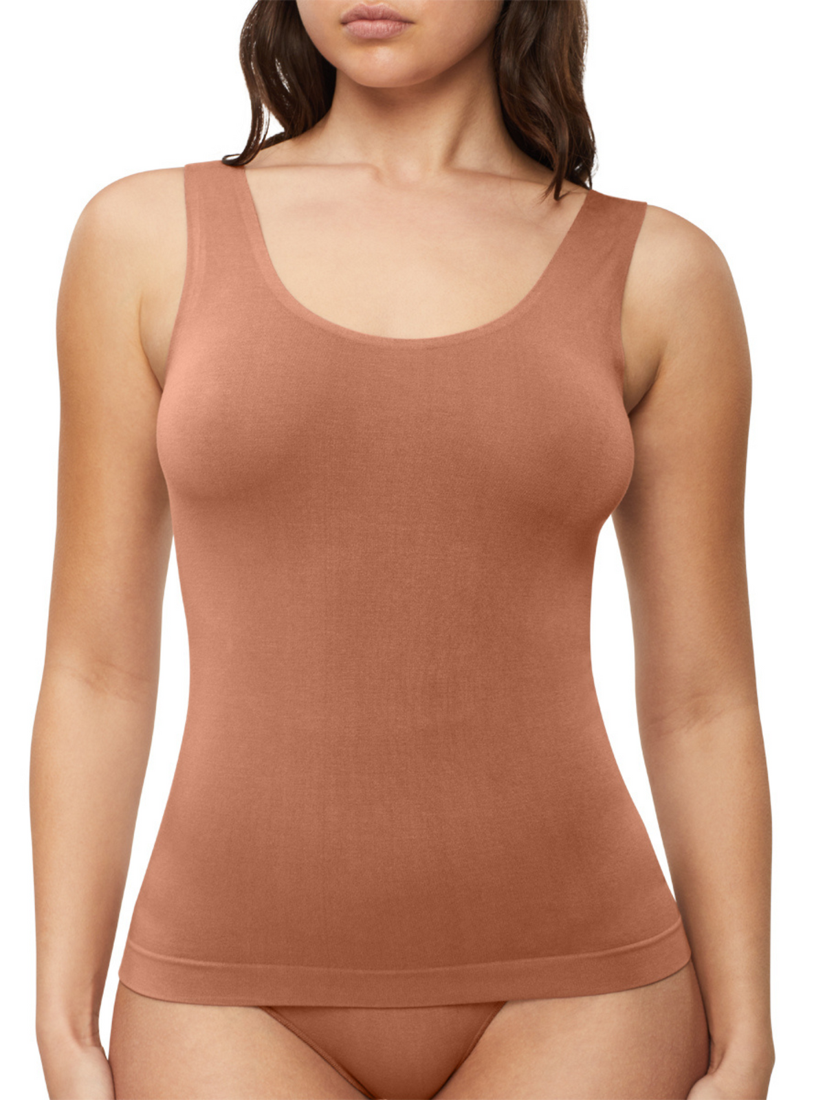 Bamboo Essentials Tank in Cocoa by Nancy Ganz