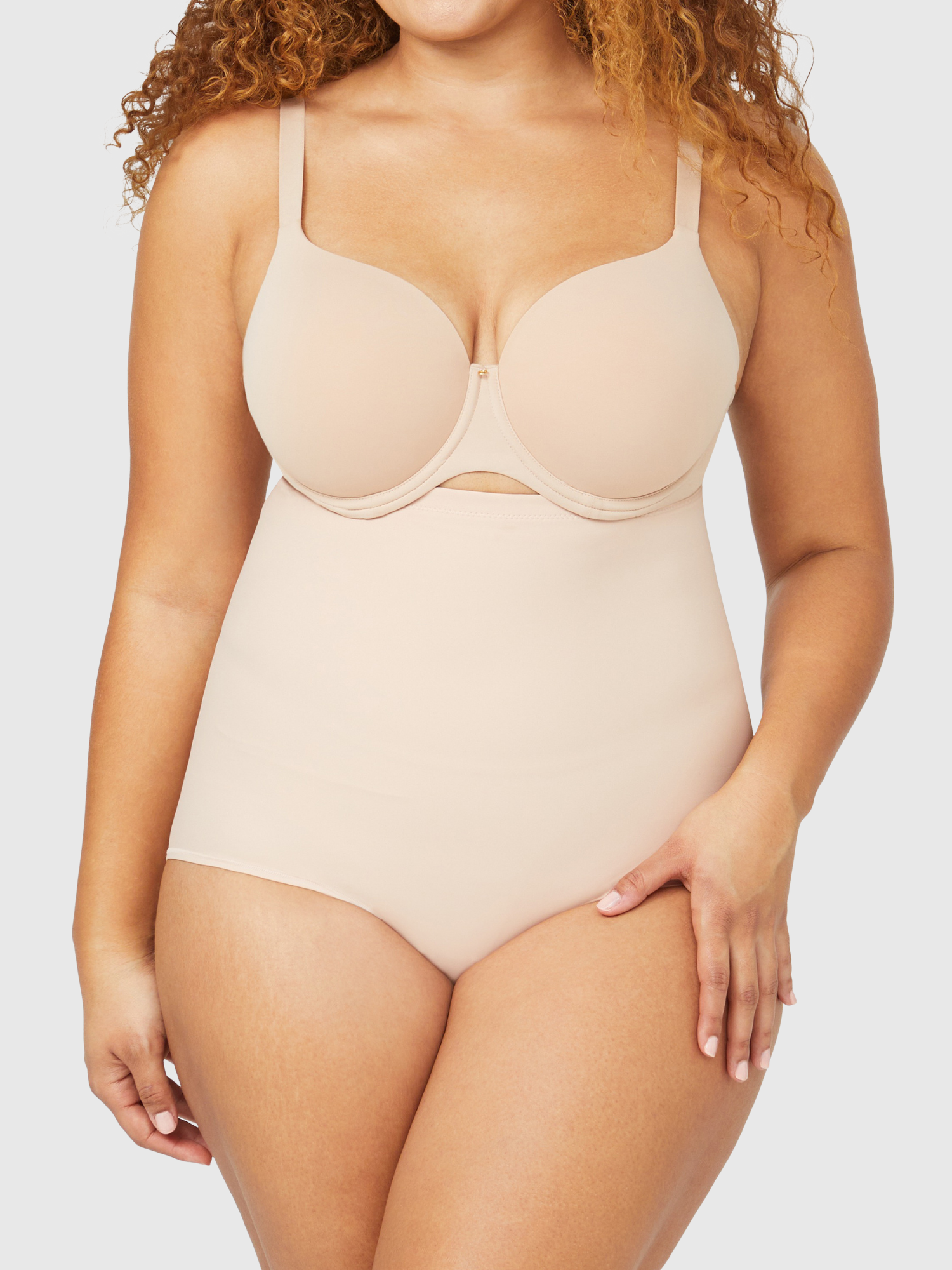 Body Sculpt High Waisted Brief in Cameo by Nancy Ganz