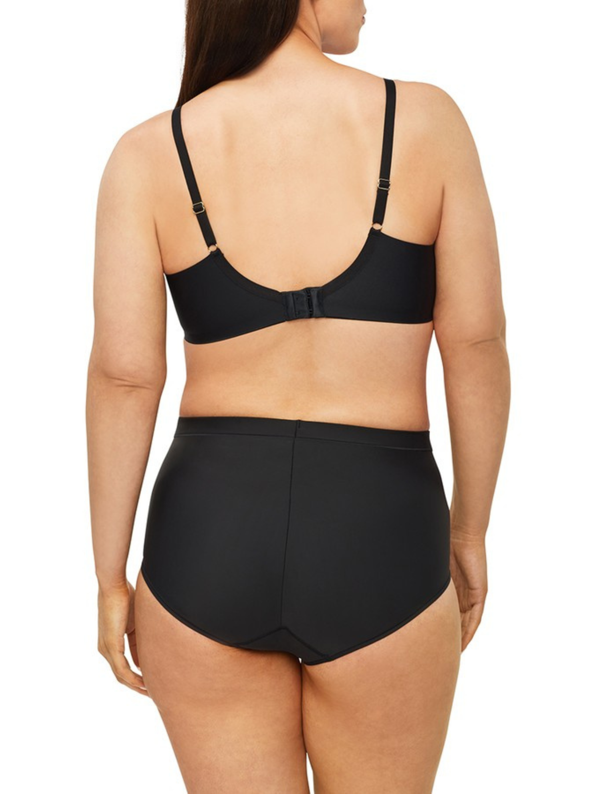 Back view of Nancy Ganz Body Sculpt Waisted Brief, highlighting seamless coverage and a sculpted finish.