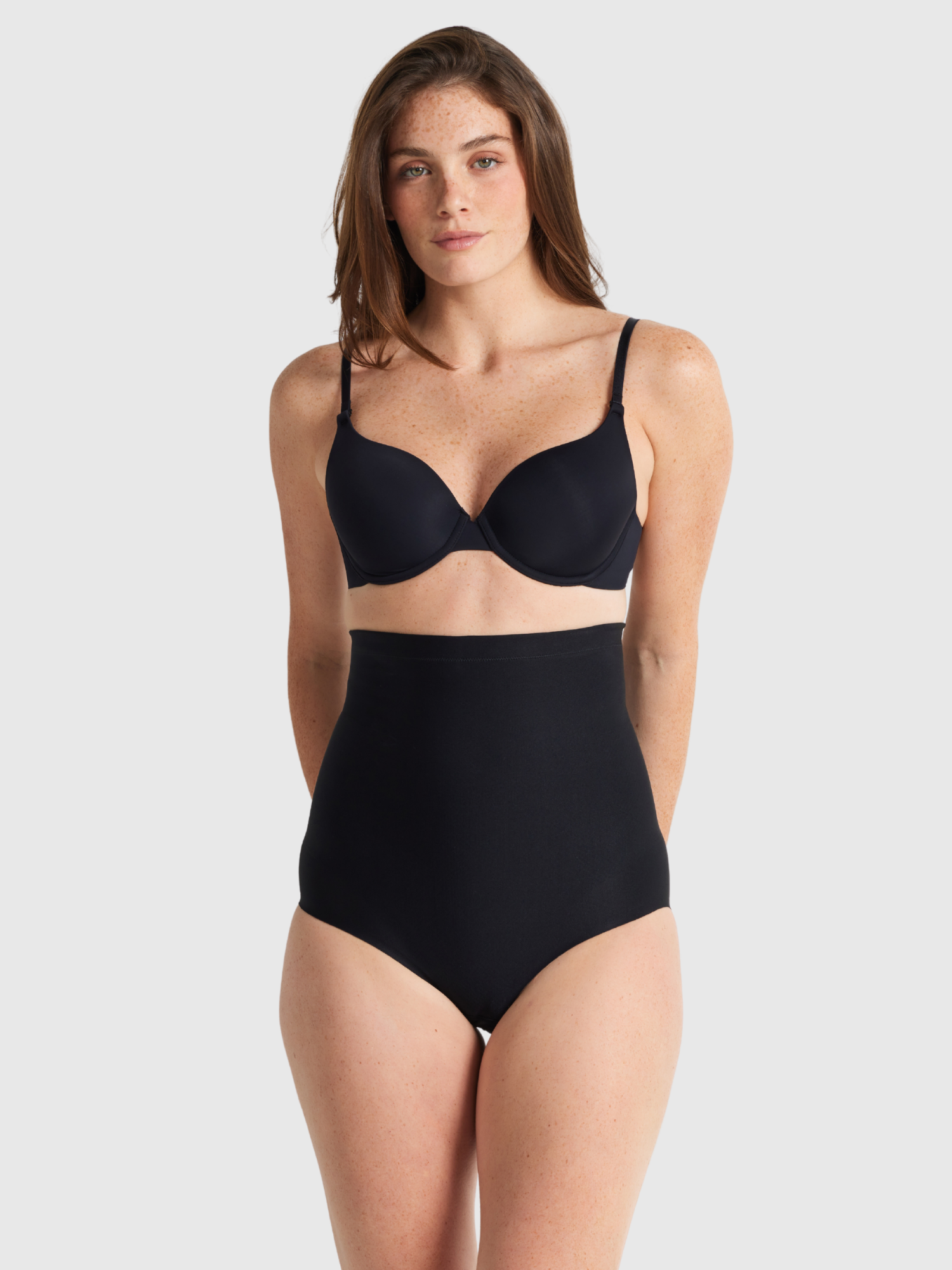 Nancy Ganz X-Factor High Waisted Brief in Black.