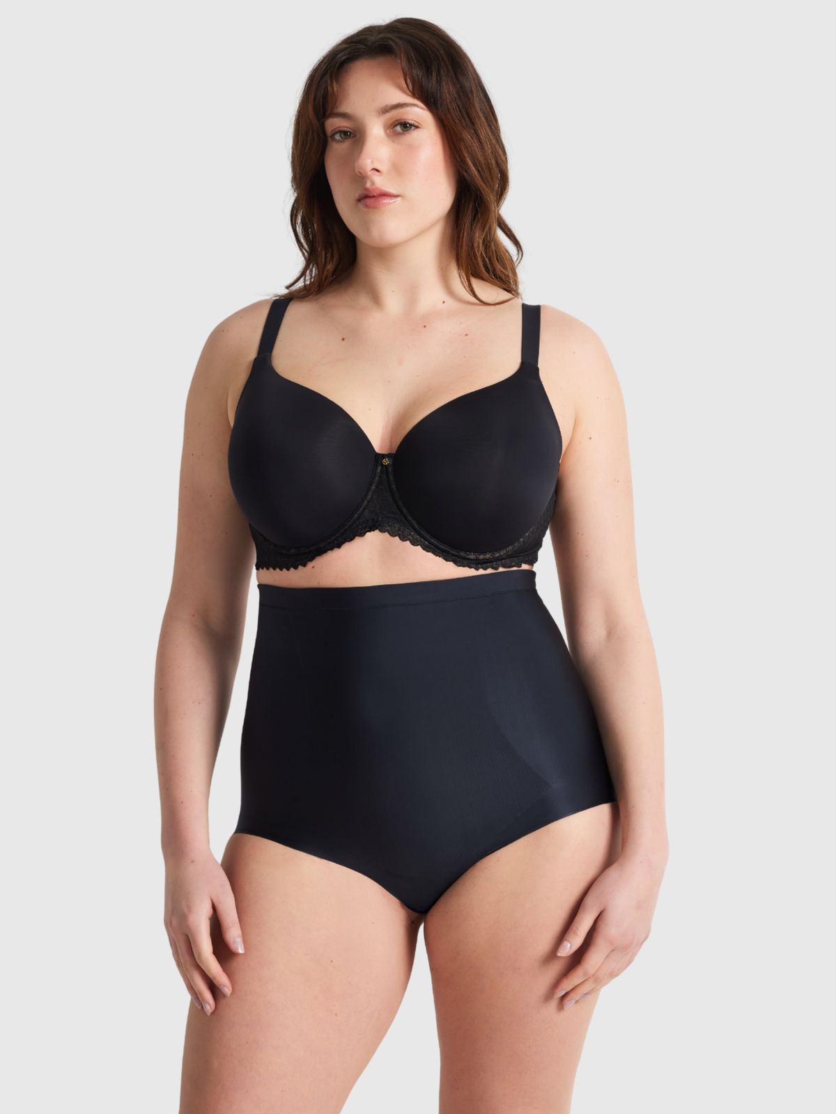 No VPL High Waisted Brief in Black by Nancy Ganz