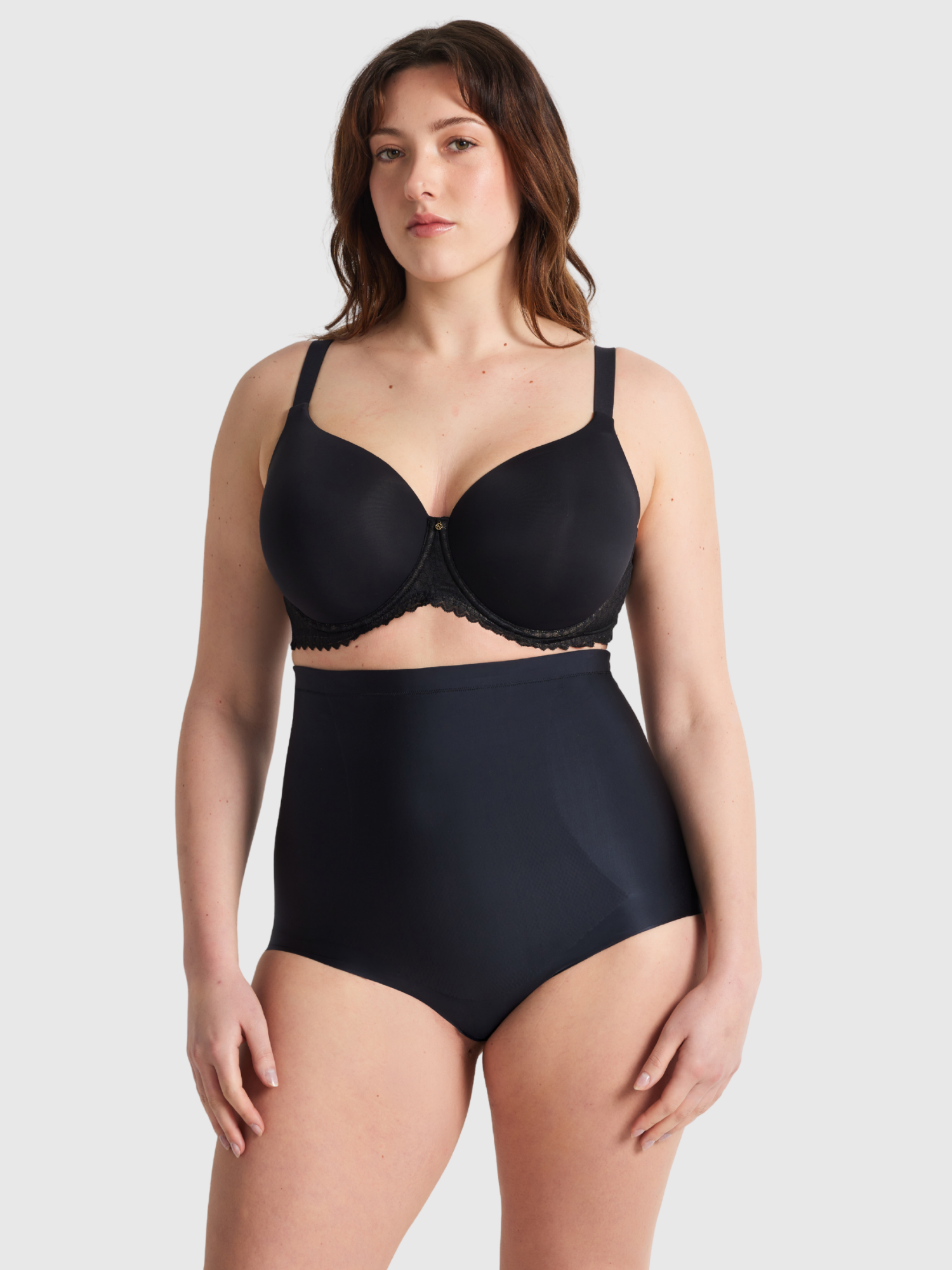 No VPL High Waisted Brief in Black by Nancy Ganz