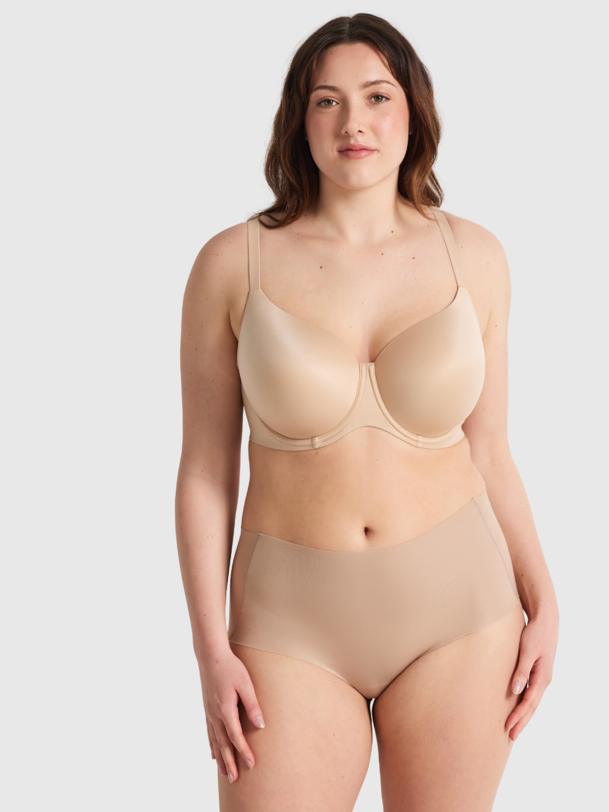 Body Smart Waisted Brief in Beige by Nancy Ganz