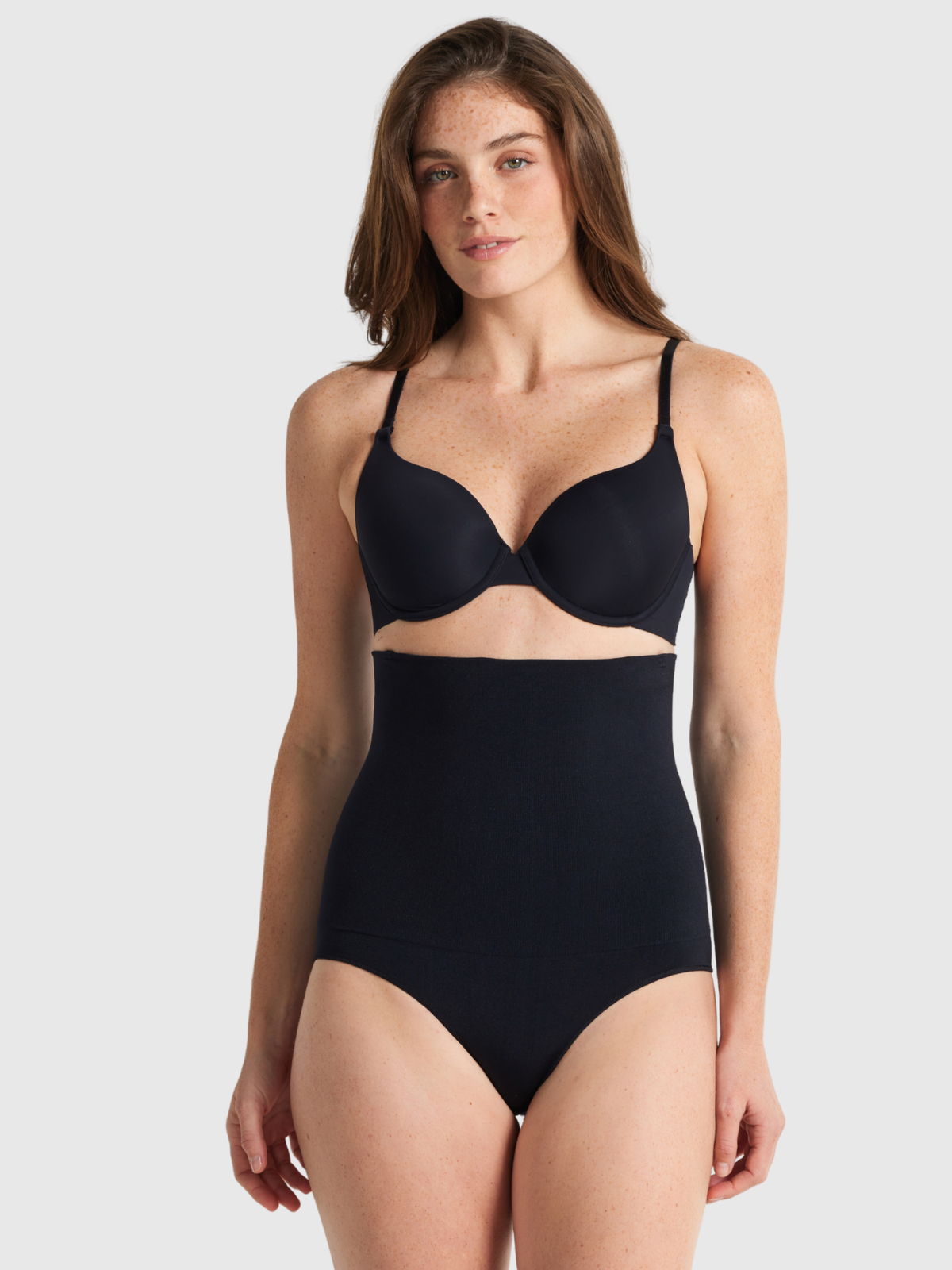 Nancy Ganz Seamless Seduction High Waisted Brief in Black.