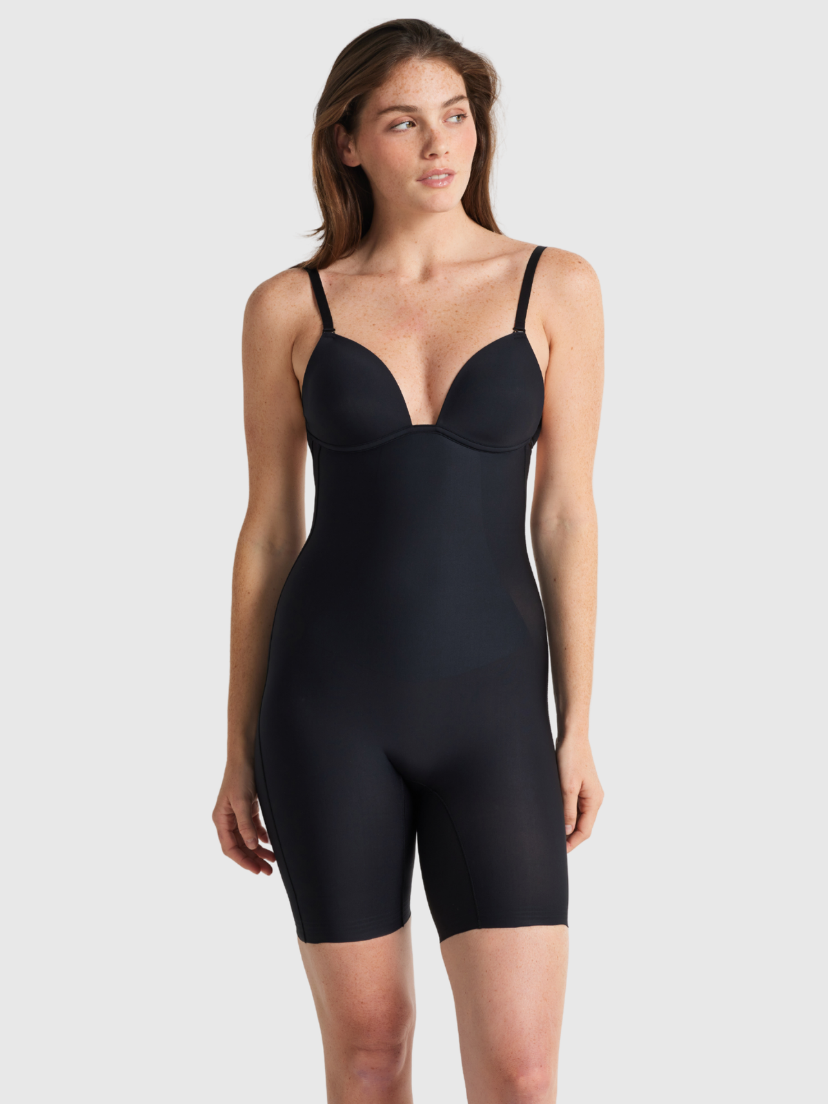 Body Define Backless Jumpsuit in Black by Nancy Ganz