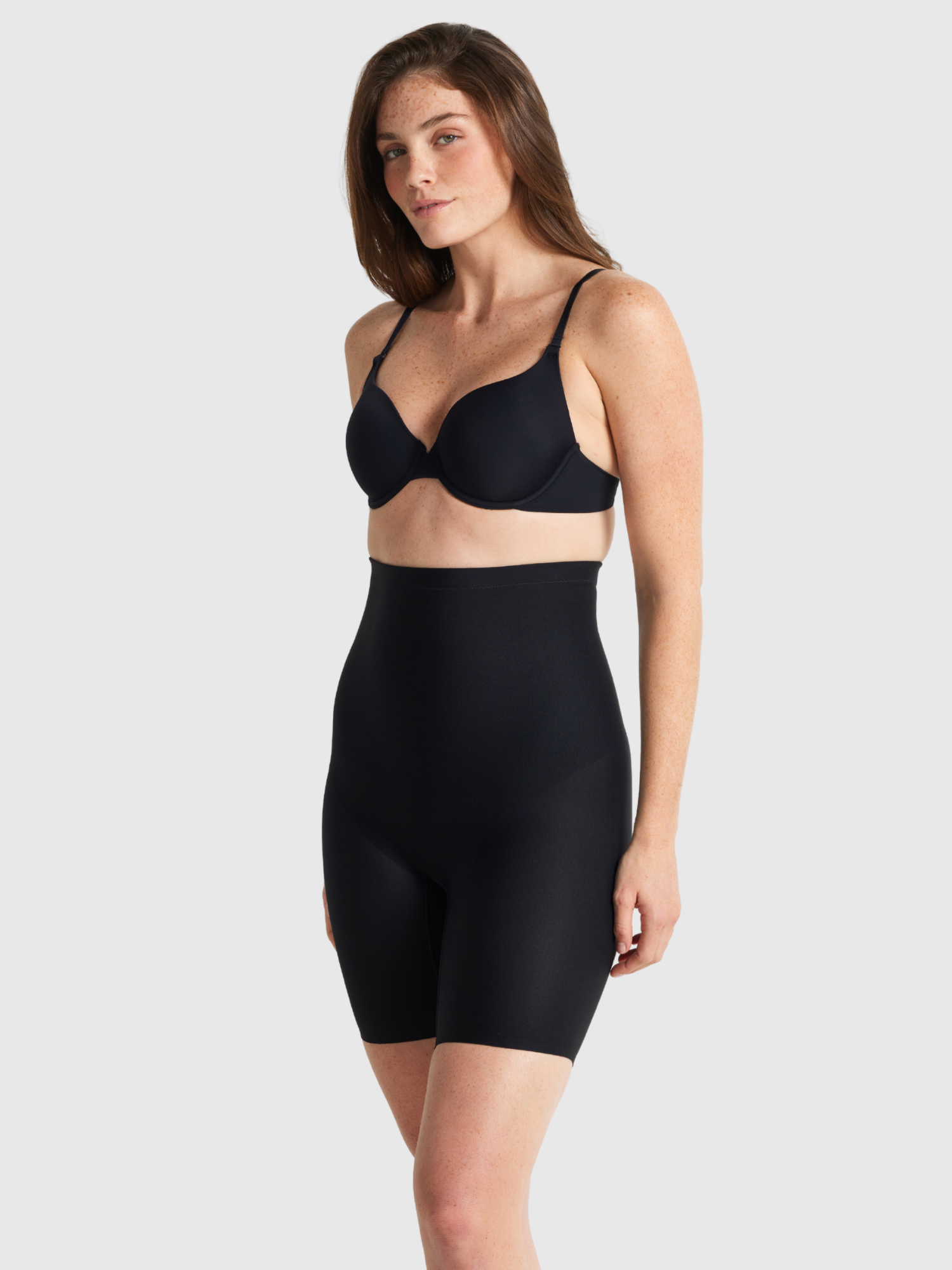 Nancy Ganz X-Factor High Waisted Thigh Shaper in Black