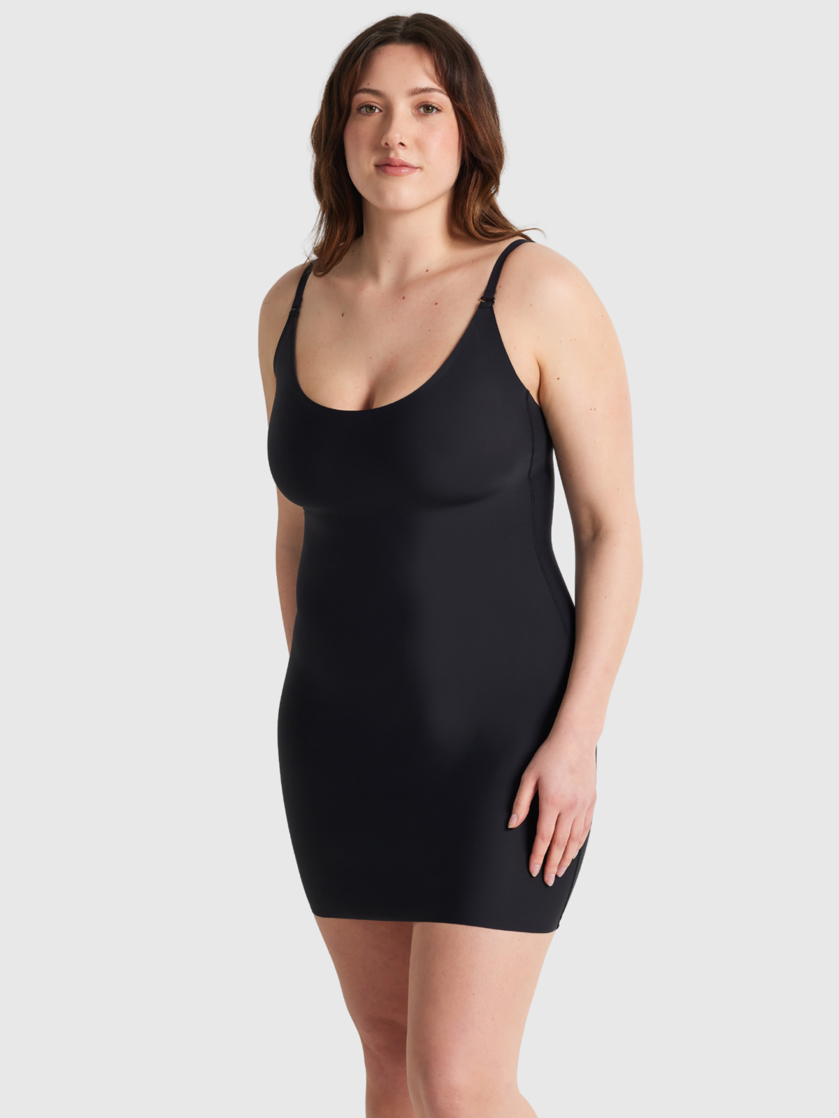 Nancy Ganz Revive Slip with smooth bonded bust support and tummy shaping panels for a sleek silhouette