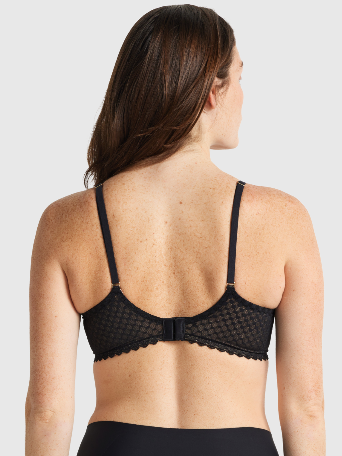 Back view of the Nancy Ganz Revive collection bra with smooth finish and adjustable comfort straps.